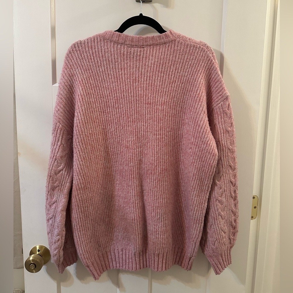 Vici Blush Cable Knit Sweater - Picture 3 of 4